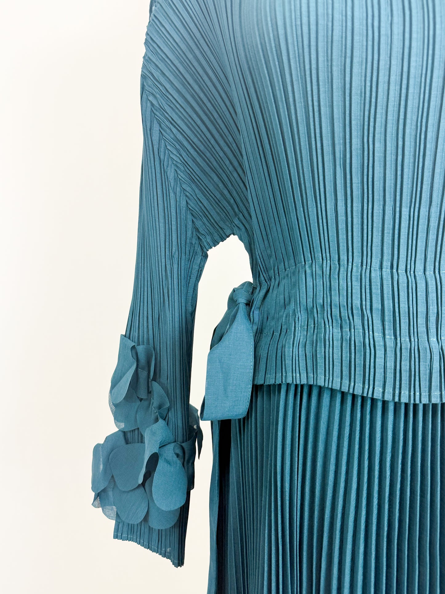 Midnight Teal Petal Dress