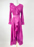 The Pearl Buckle Dress - Fuchsia
