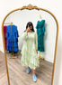 Mint Cascade Dress