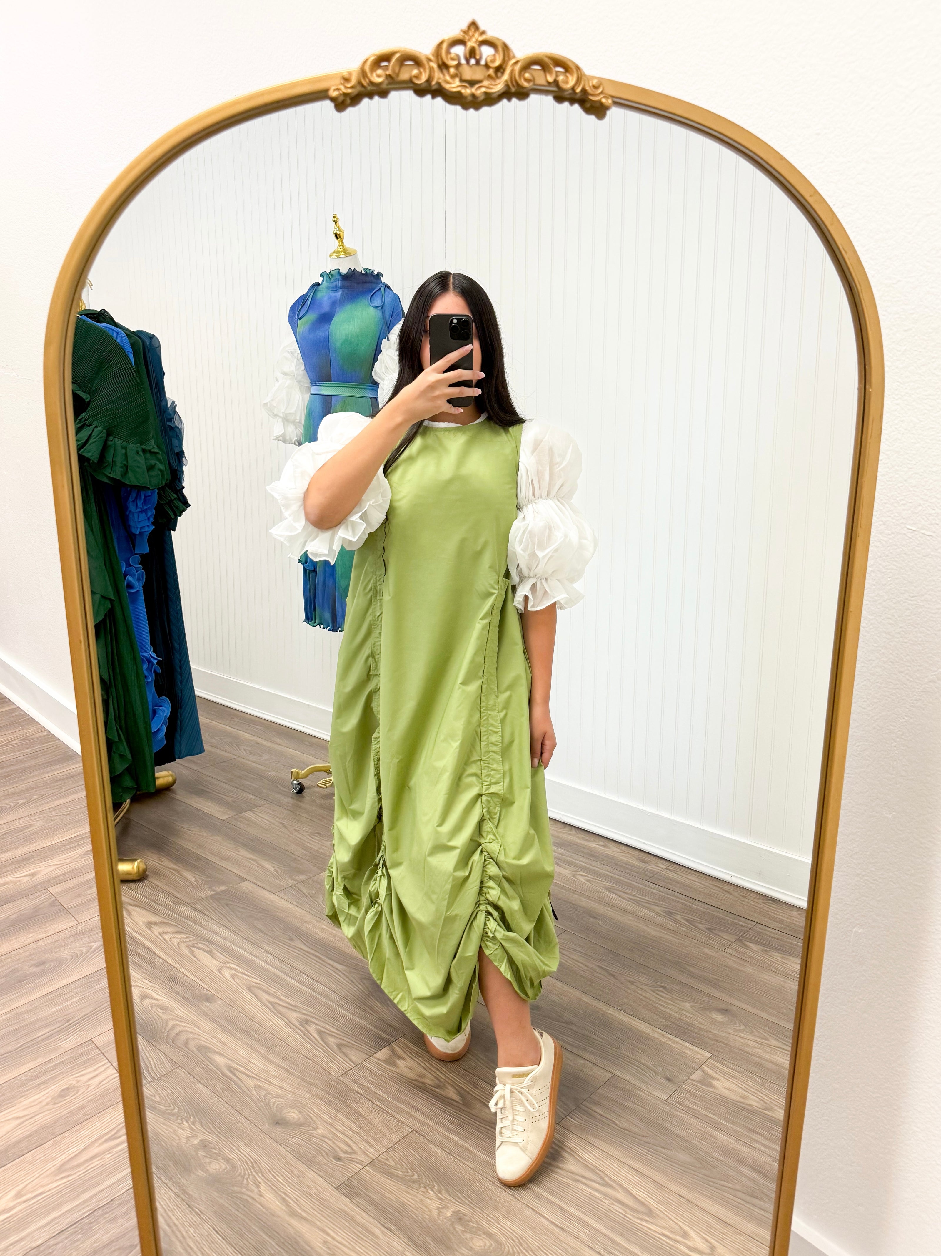 Cargo Dress Set In Light Green