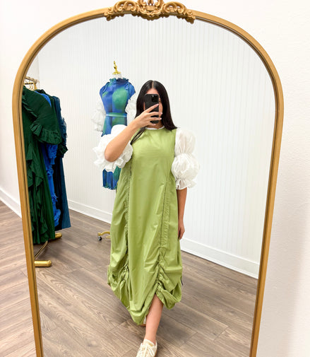 Cargo Dress Set In Light Green