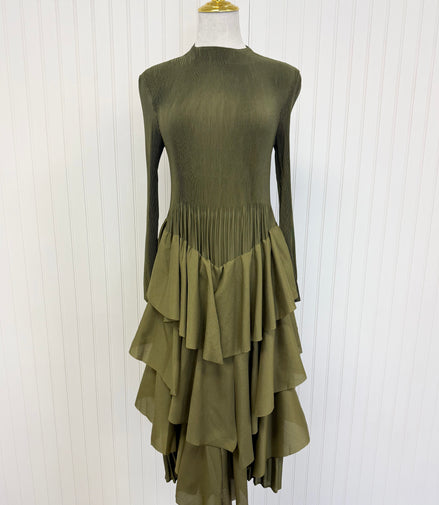 Olivia Dress In Army Green