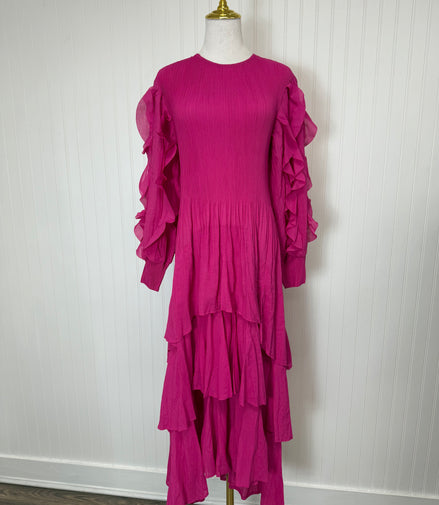 Celestial Dress In Hot Pink
