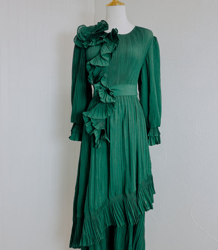 The Bloom Maxi Dress in Green