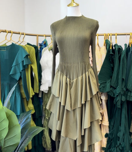 Olivia Dress In Army Green